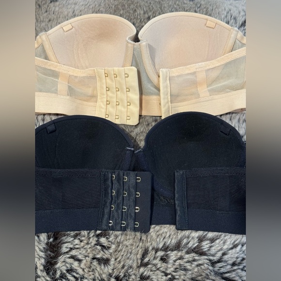Likely The Smooth Strapless Toasted Almond & Jet Black 34A Bundle Like New - Picture 4 of 13